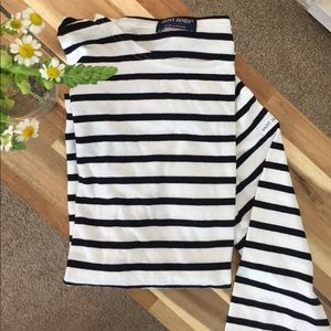 Saint James 3/4 Sleeve Striped T-Shirt